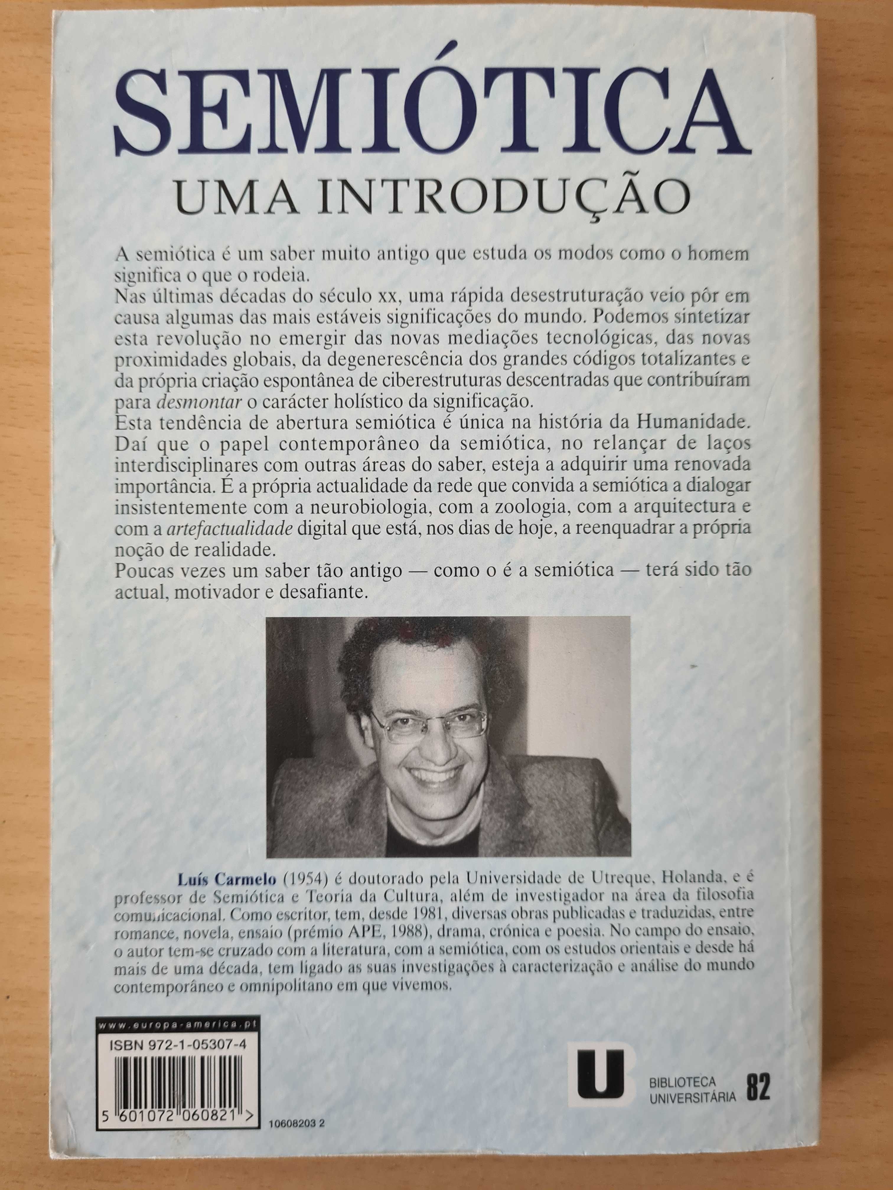 Livro "Semiótica: Uma Introdução" de Luís Carmelo
