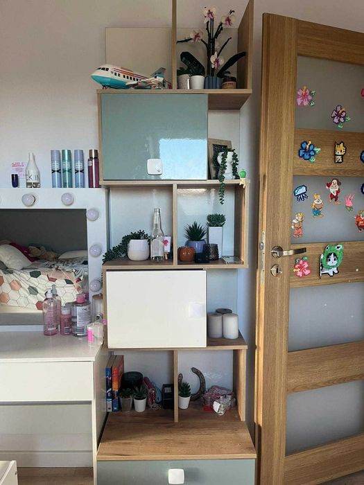 Meble komplet pokój dziecięcy szafa biurko regał półka