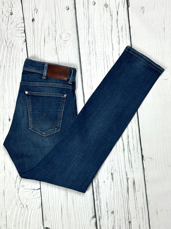 Wrangler Larston Jeansy Slim Fit Męskie Spodnie Stretch Logo W30 L32