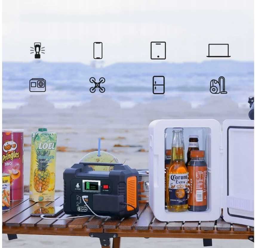 PRZENOŚNY Stacja Zasilania Powerbank FlashFish E200 200W 40800 mAh