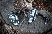 Espelhos de Punho para Moto Estilo Cafe Racer e Scrambler N3 | NOVOS