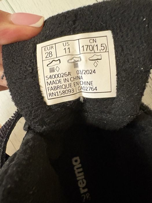 Зимові чоботи Reima Tec 28 розмір