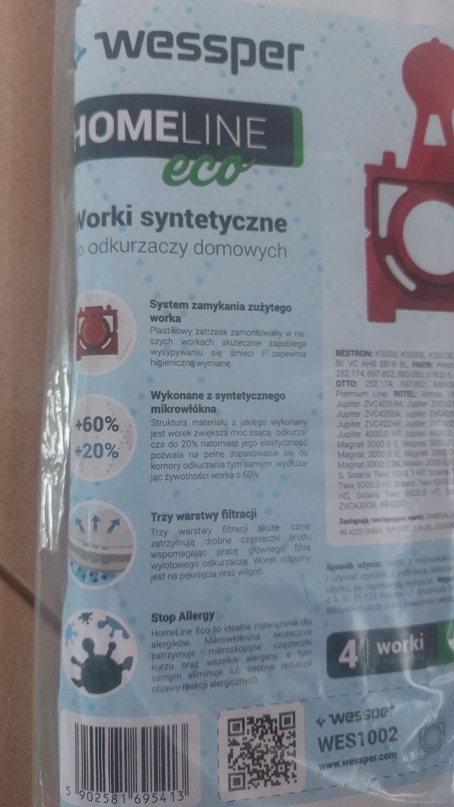 Worki do odkurzacza