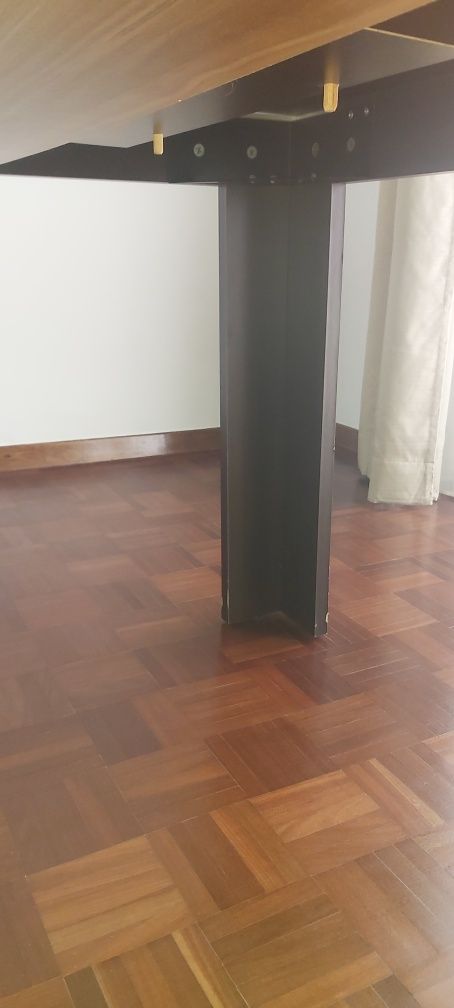 Mesa extensivel melamina cor wenge