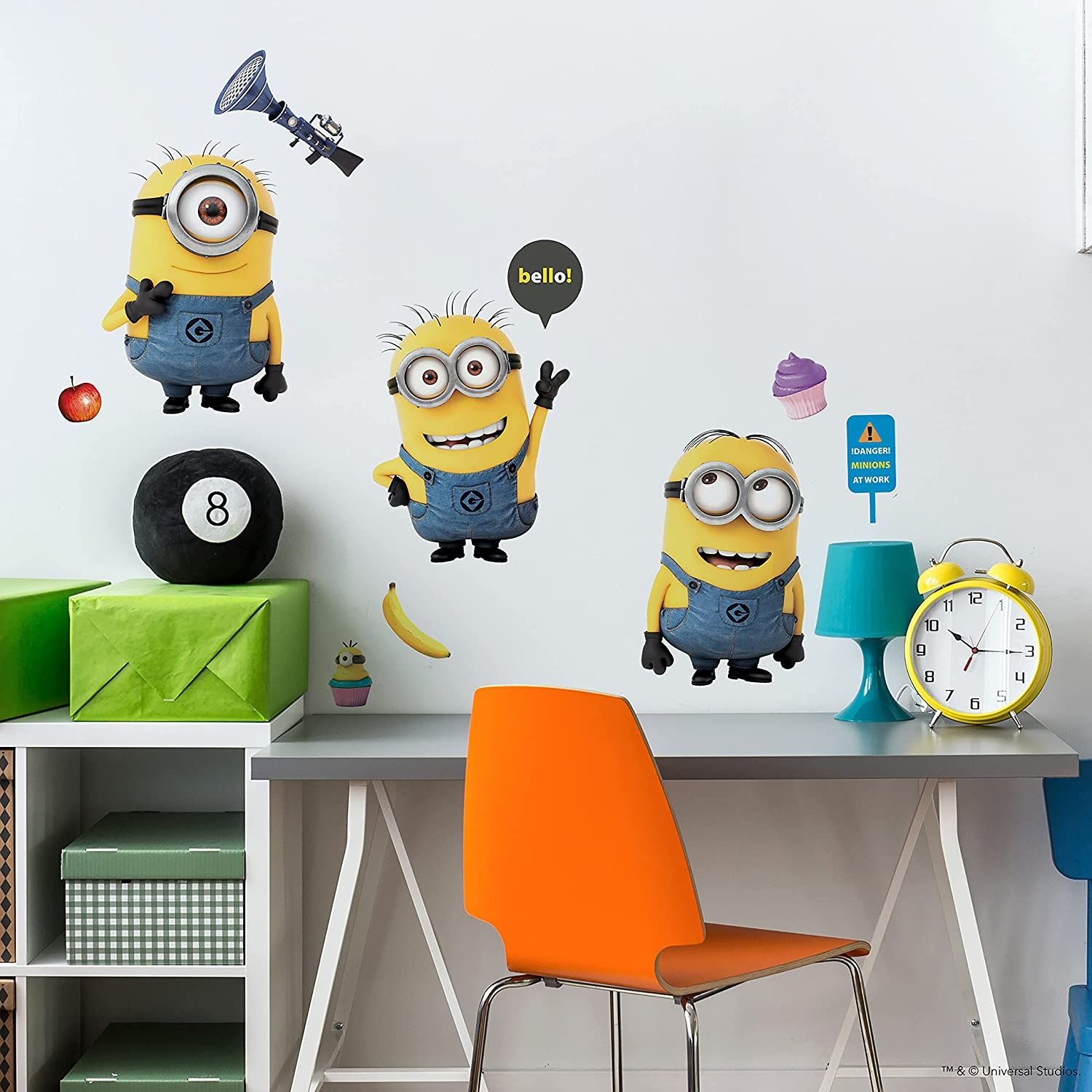 Winylowe Naklejki Dekoracyjne na Ścianę Minionki