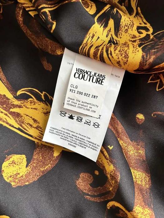 Versace Kurtka Skórzana Gold Edition