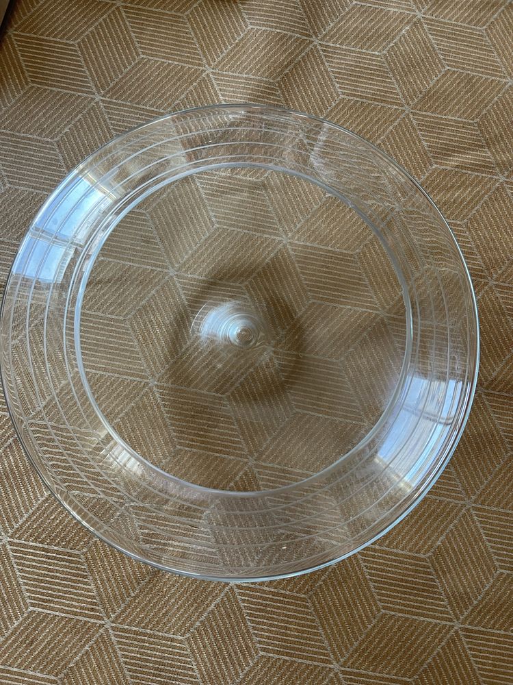 Taça de decoração transparente