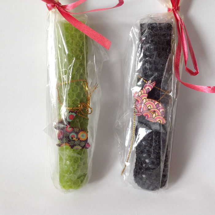 Свеча подарочная 2 шт (свечи, свечки с кроликом, зайчиком, новые)