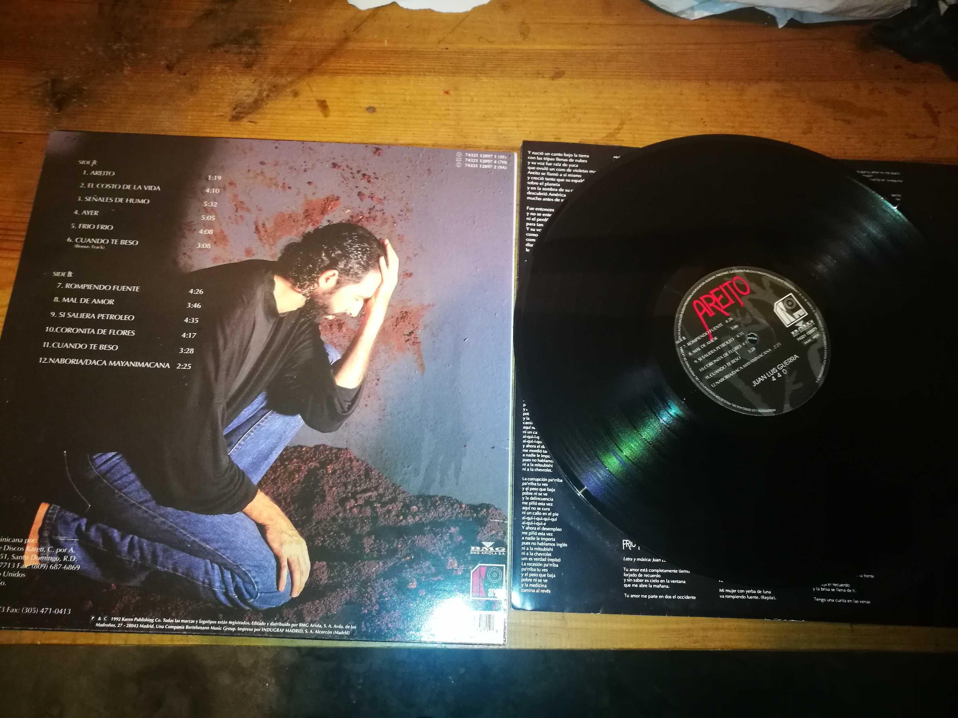 JUAN LUIS GUERRA - Areito (Ed Espanhola - 1992) LP