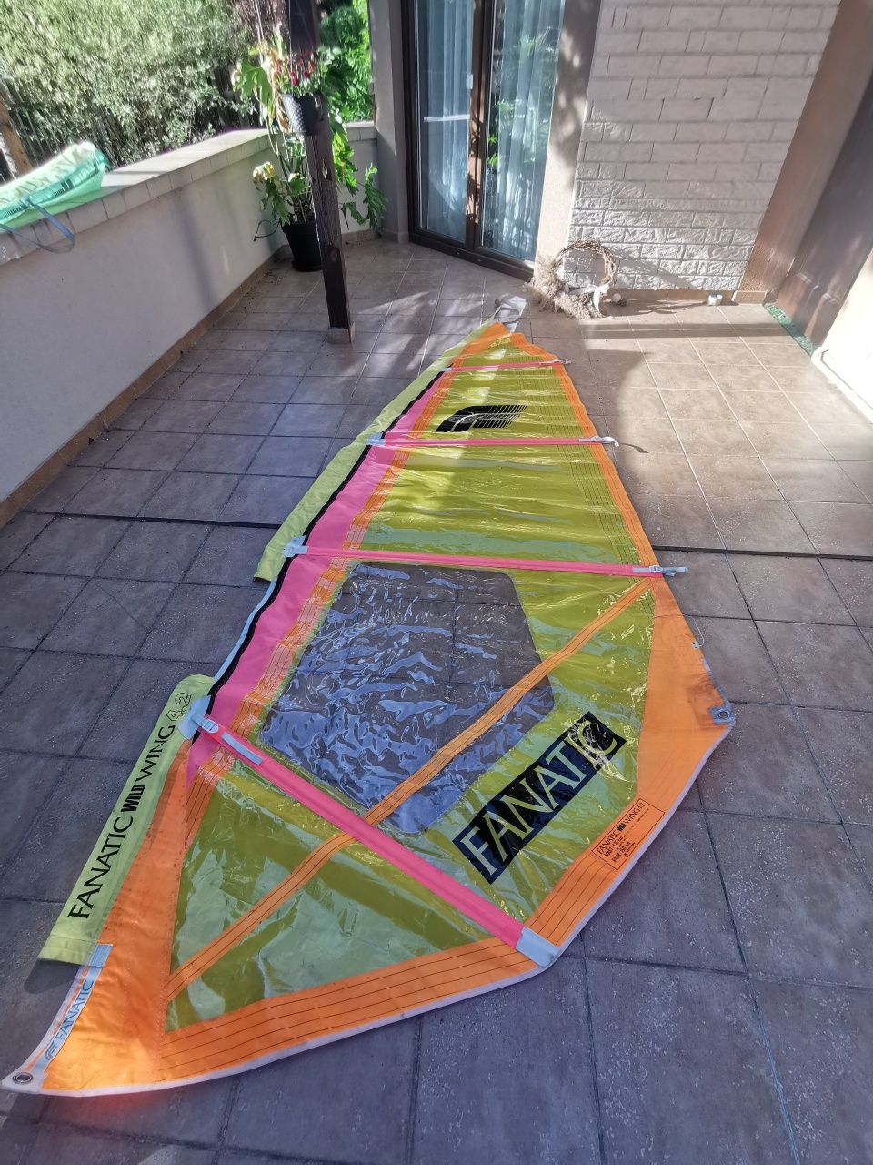 ZESTAW windsurfing deska żagle Duży