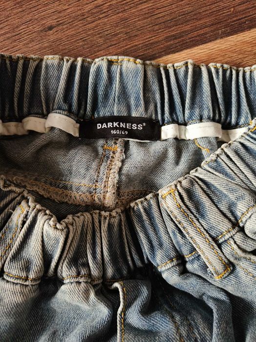 Jeansy baggy z przetarciami Darkness - r. 160