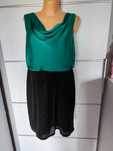 M&Co Boutique r 46 elegancka sukienka satyna wesele chrzciny plus size