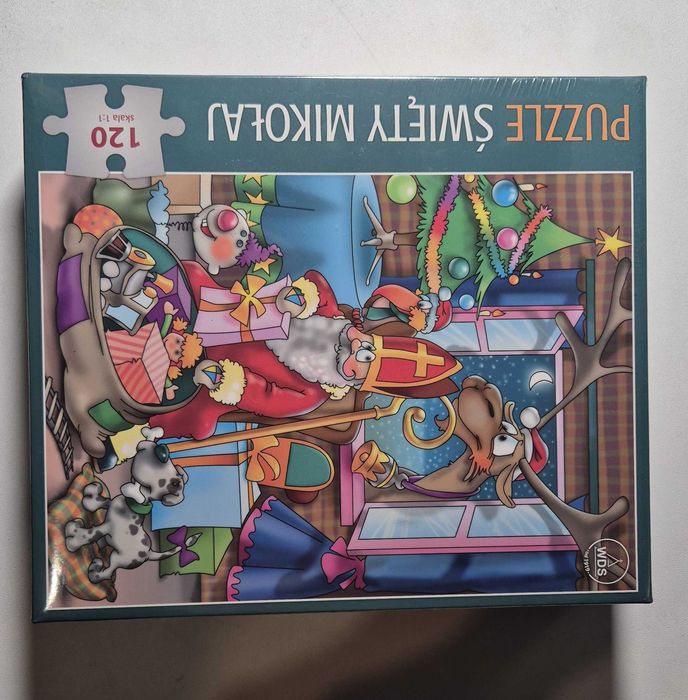 Puzzle święty mikołaj 120 elementów (nowe)