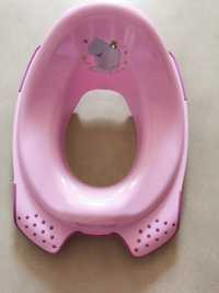 Nakładka na toaletę dla dziecka różowa