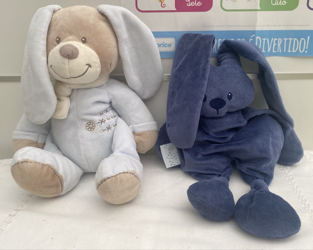 Bonecos coelhinhos Familia de Peluche Coelho