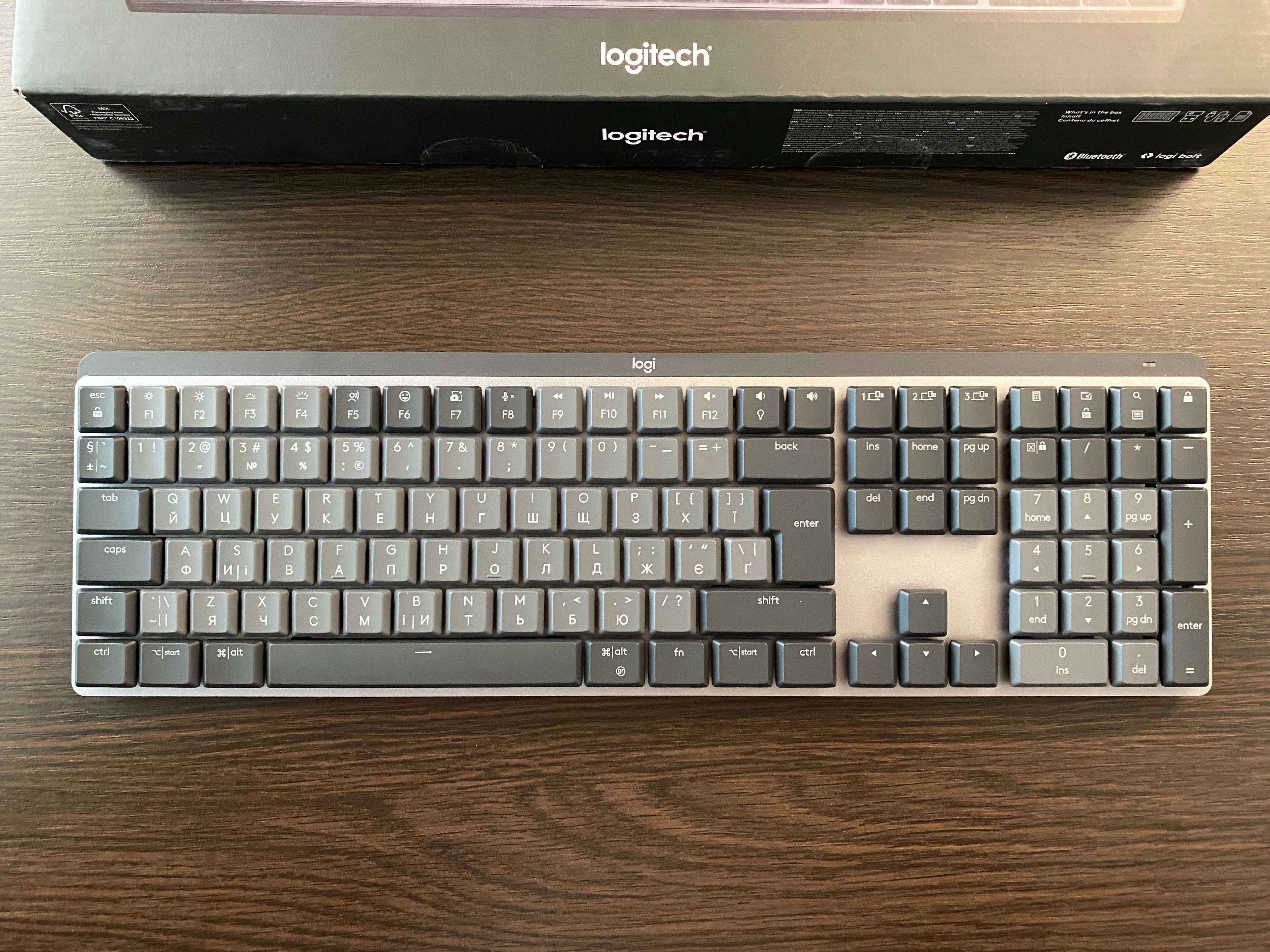 Клавіатура бездротова Logitech MX Mechanical Graphite (з гарантією)