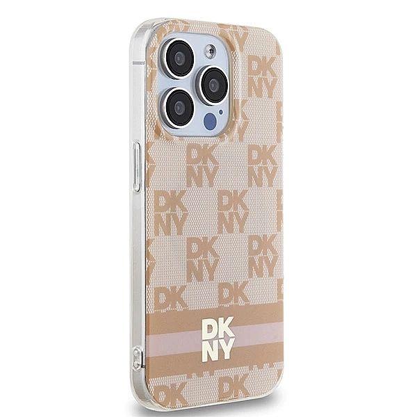 Etui DKNY IML Checkered Mono Pattern & Printed Stripes MagSafe na iPho