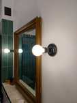 Kinkiet ceramiczny czarny loft