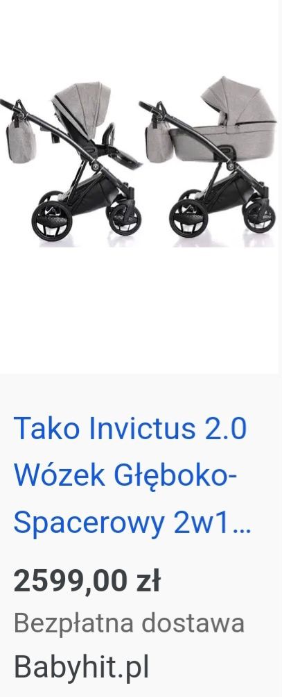 Najnowszy Invictus 2.0 2w1/3w1.Wysyłka.