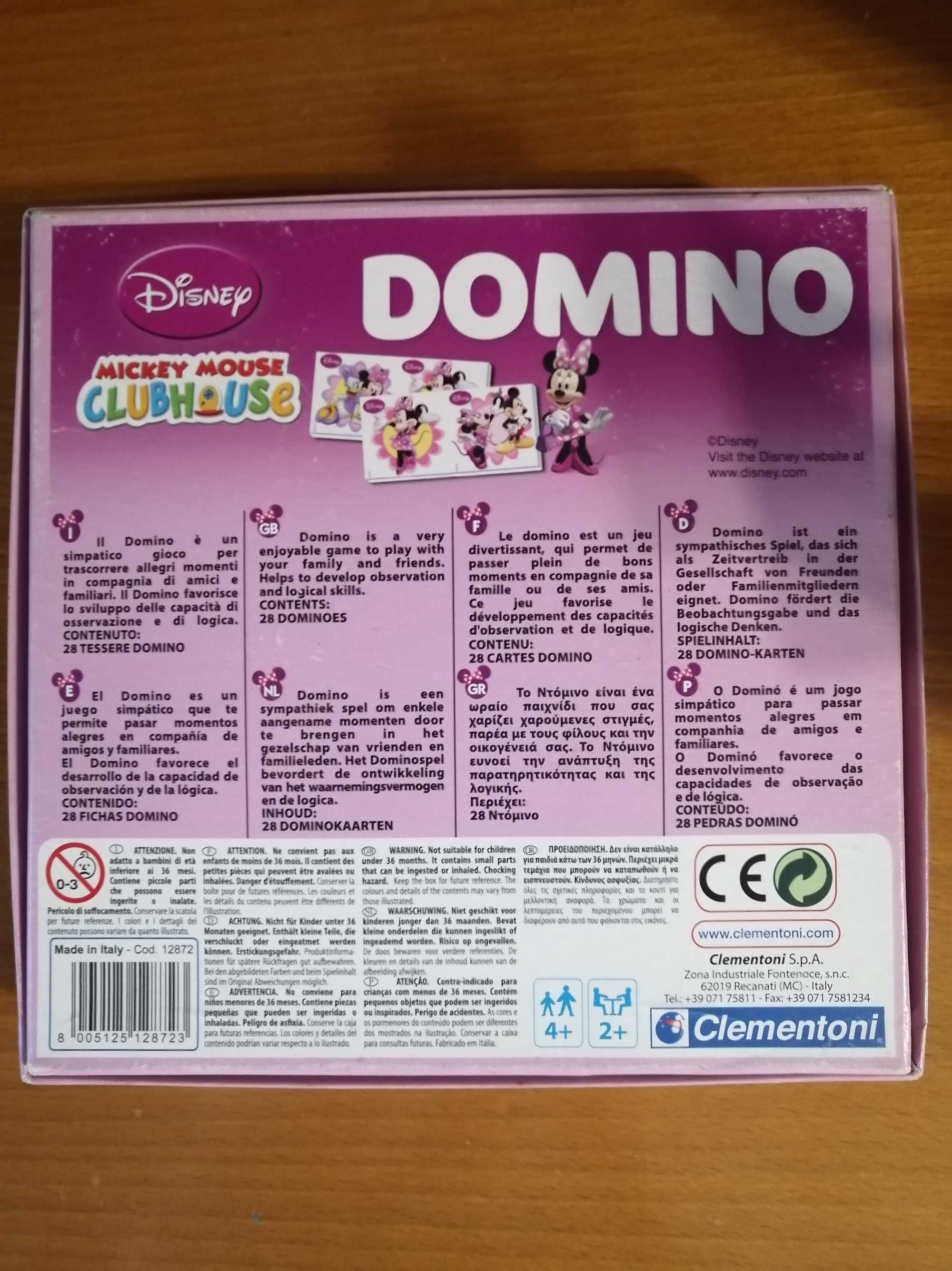 Jogo dominó Disney, Mickey Mouse ClubHouse, da Clementoni