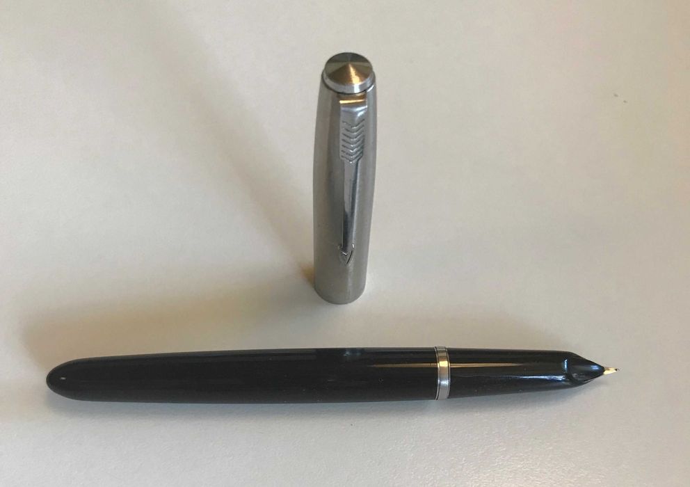 Caneta tinta permanente vácuo - PARKER SUPER "21" - Aprox. 1953/1965