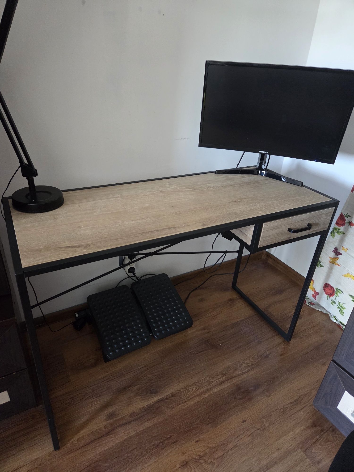 Biurko dąb industrialne loftowe 110x45