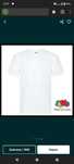 Nowy T-Shirt Original Fruit of the Loom Heavy Cotton Biały rozmiar L