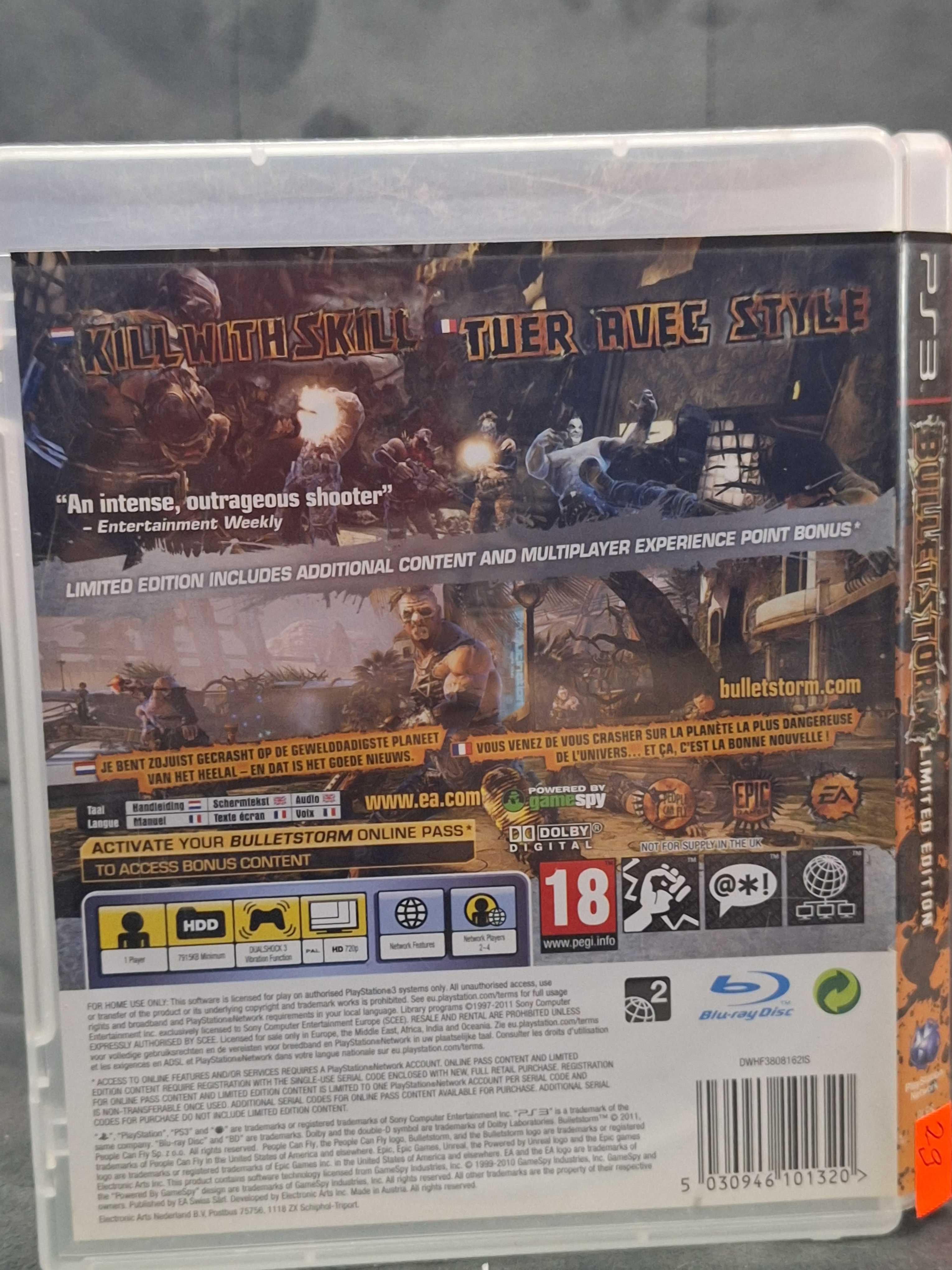 BulletStorm Limited Edition PS3, BDB, Sklep Centrum Grania