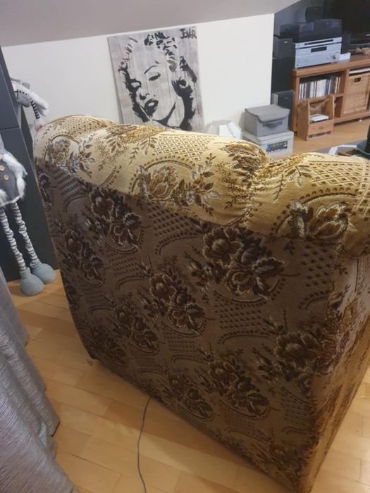 Fotel duży z szufladą