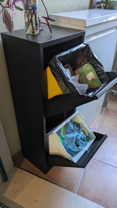 Caixote reciclagem 2 compartimentos