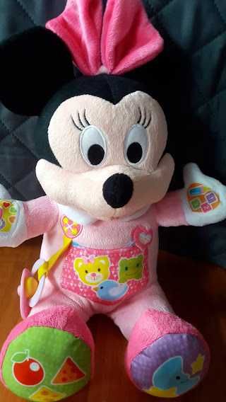 Peluche, Boneca, Minnie, menina, Canta