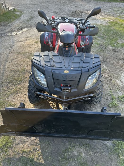 Quad linhai 300 4x4 pług wyciągarka