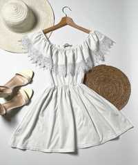 Damska biała sukienka wizytowa Cinamoon XS(34)