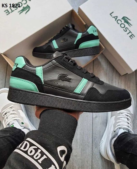 Кросівки Lacostе Black Green. АРТ: KS 1821