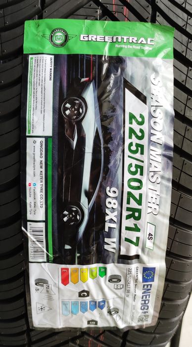 Opony 225/50R17 Greentrac Season Master 2025r C/B/71dB 3 lata gwar.