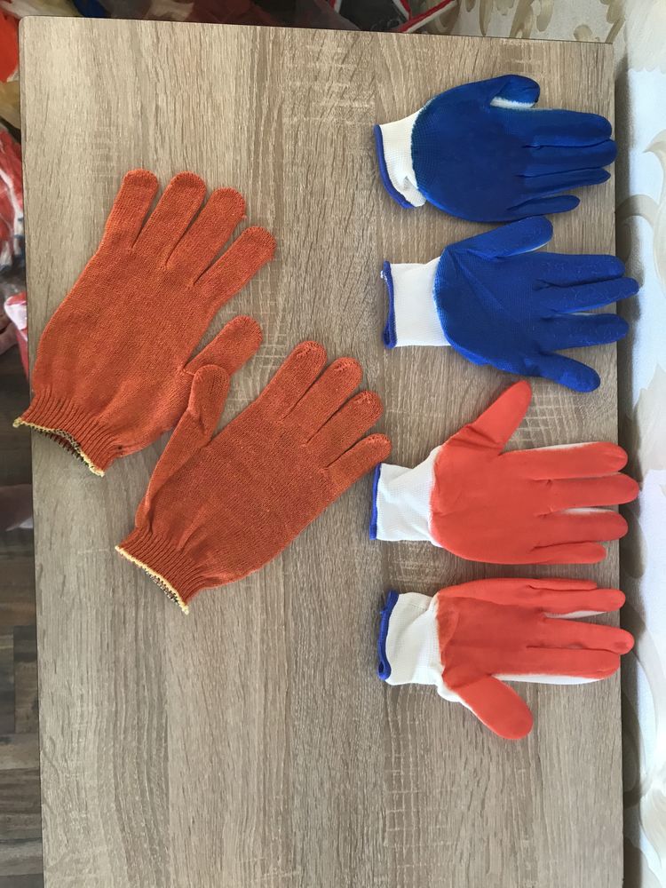 Продам синтетичні та трап‘яні робочі рукавички