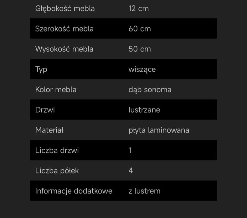 Szafka łazienkowa