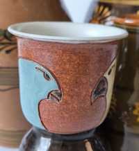 Kubek  gołębie 200 ml  piękna stara ceramika