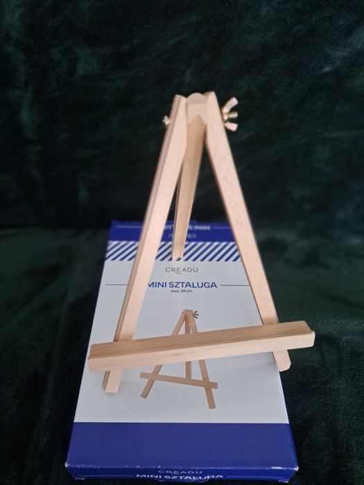 Nowa sztaluga wys 24 cm z drewna bukowego