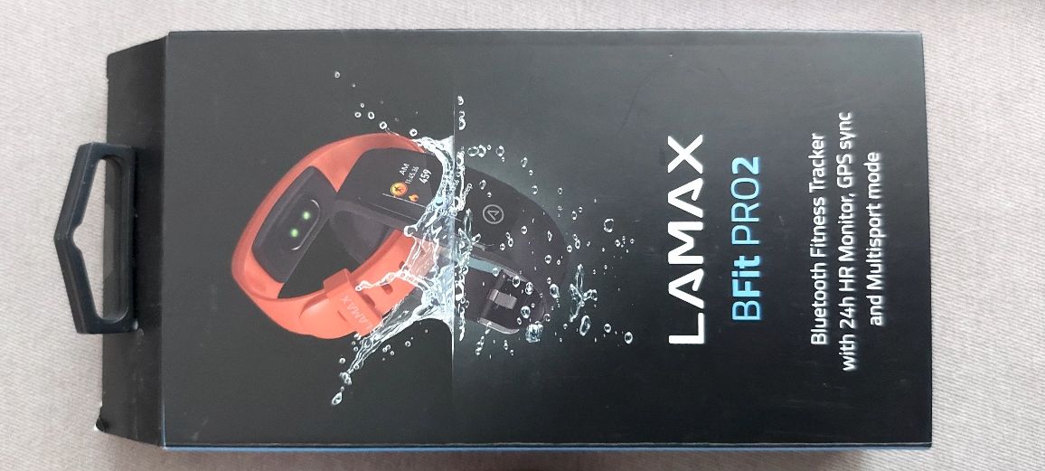 Lamax BFit PRO2 opaska fitness tętno, kroki, itp., ładowana USB