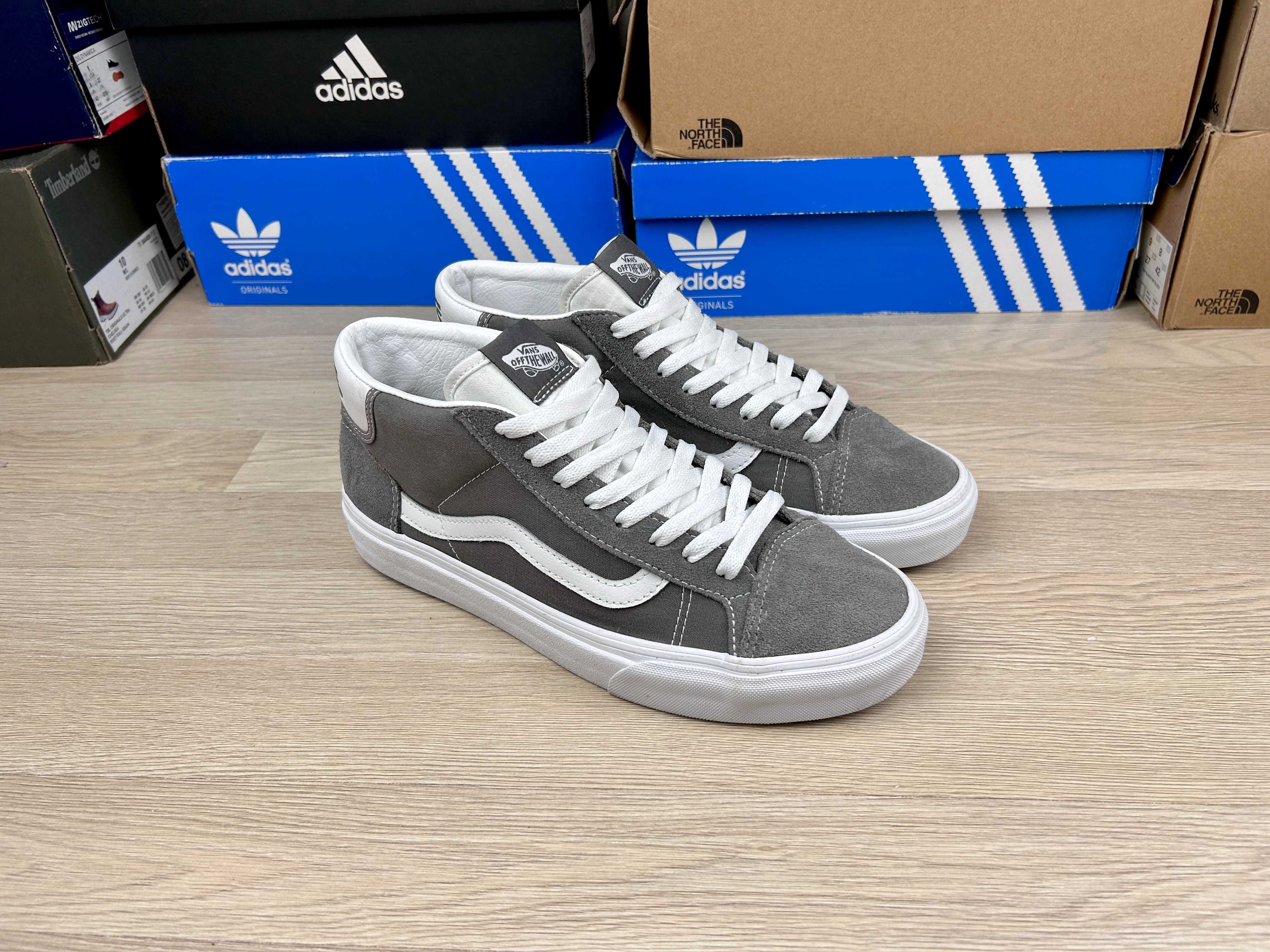 Кеды vans mid skool 37 серые замша 43