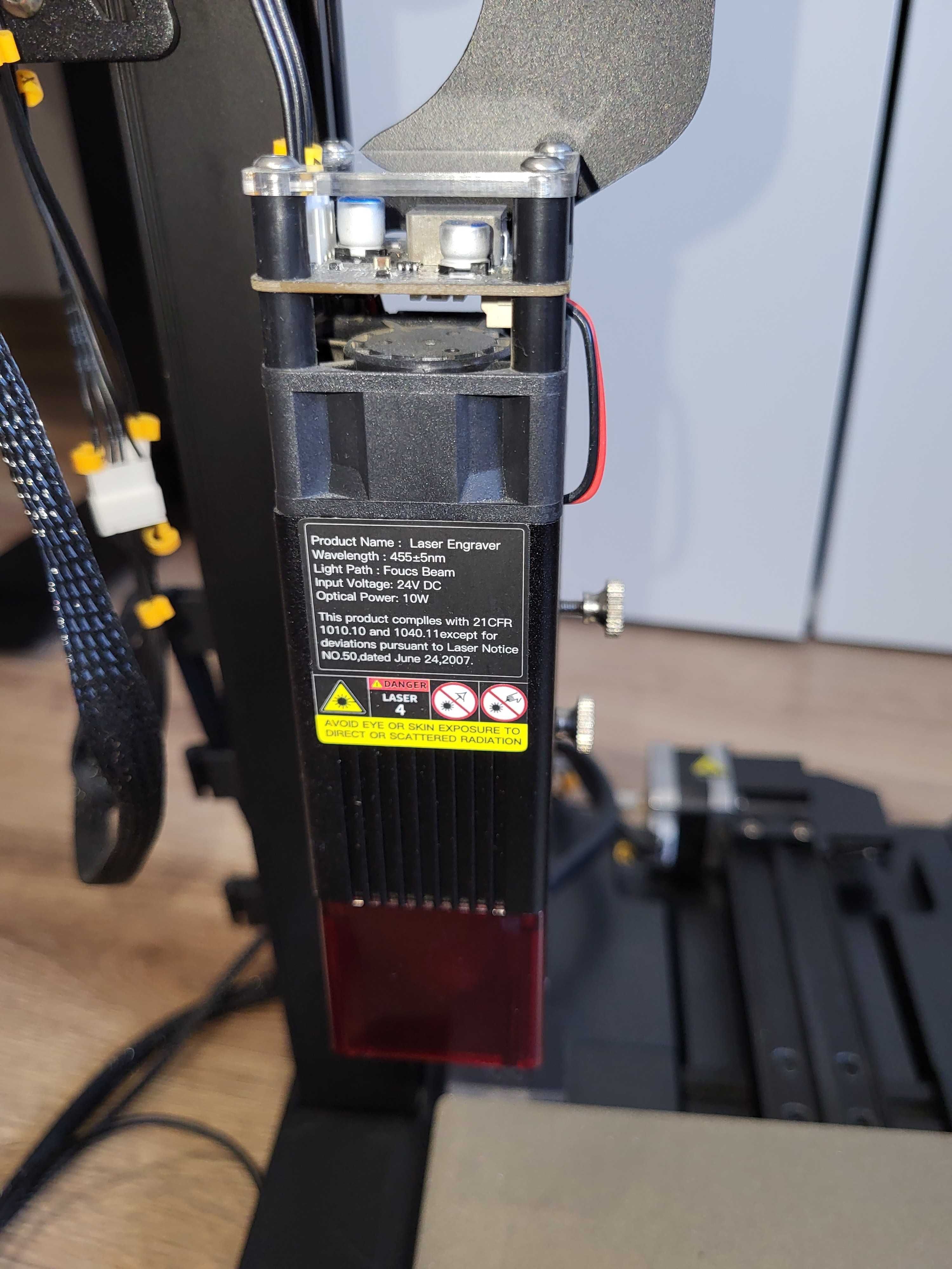 Zestaw drukarki Ender 3 S1 Pro z laserem 10W