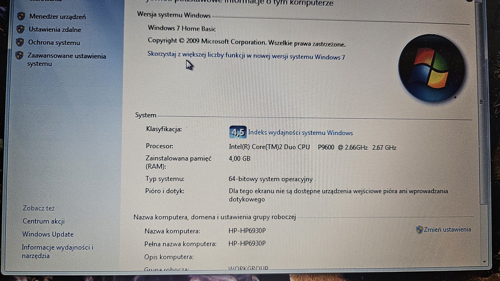 HP Elitebook 6930P + stacja dok.