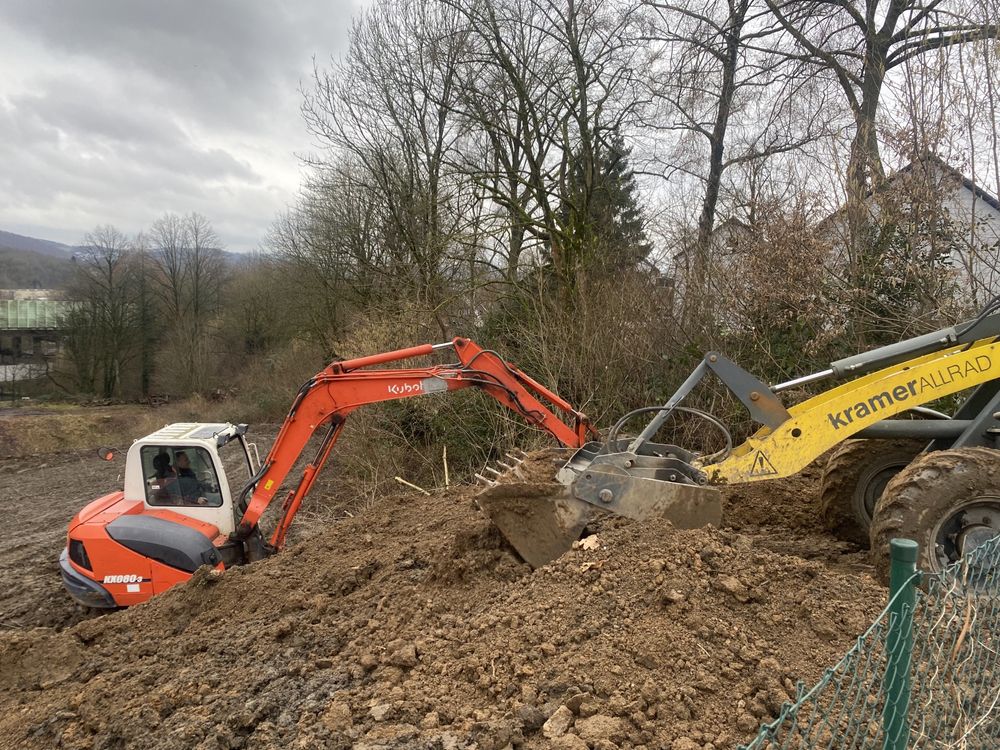 Prace ziemne Uslugi wynajem minikoparka koparka wyburzenia fundamenty