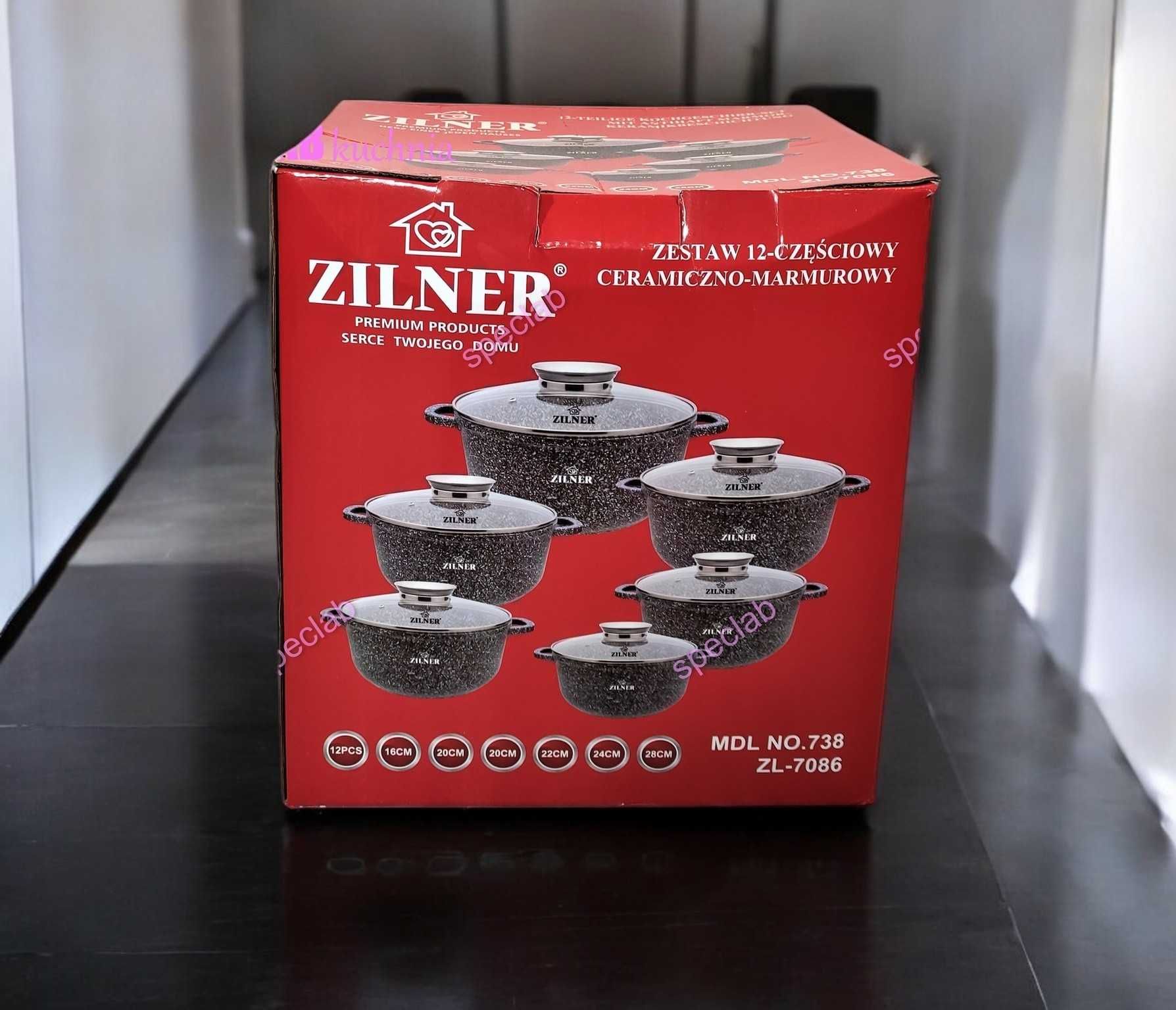 Zestaw garnkow Zilner ZL-7086. Gaz, indukcja, zmywarka