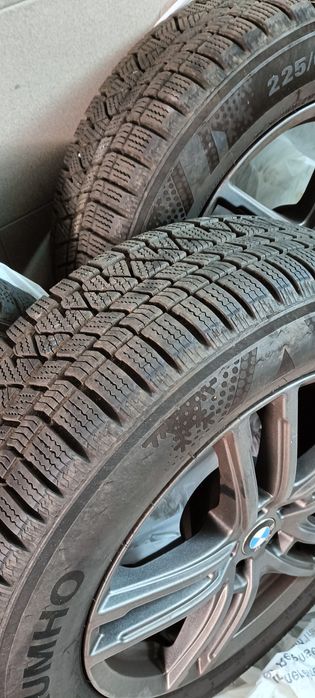 Kompletne koła opony zimowe Kumho  8-9 mm. BMW. 225.60.18