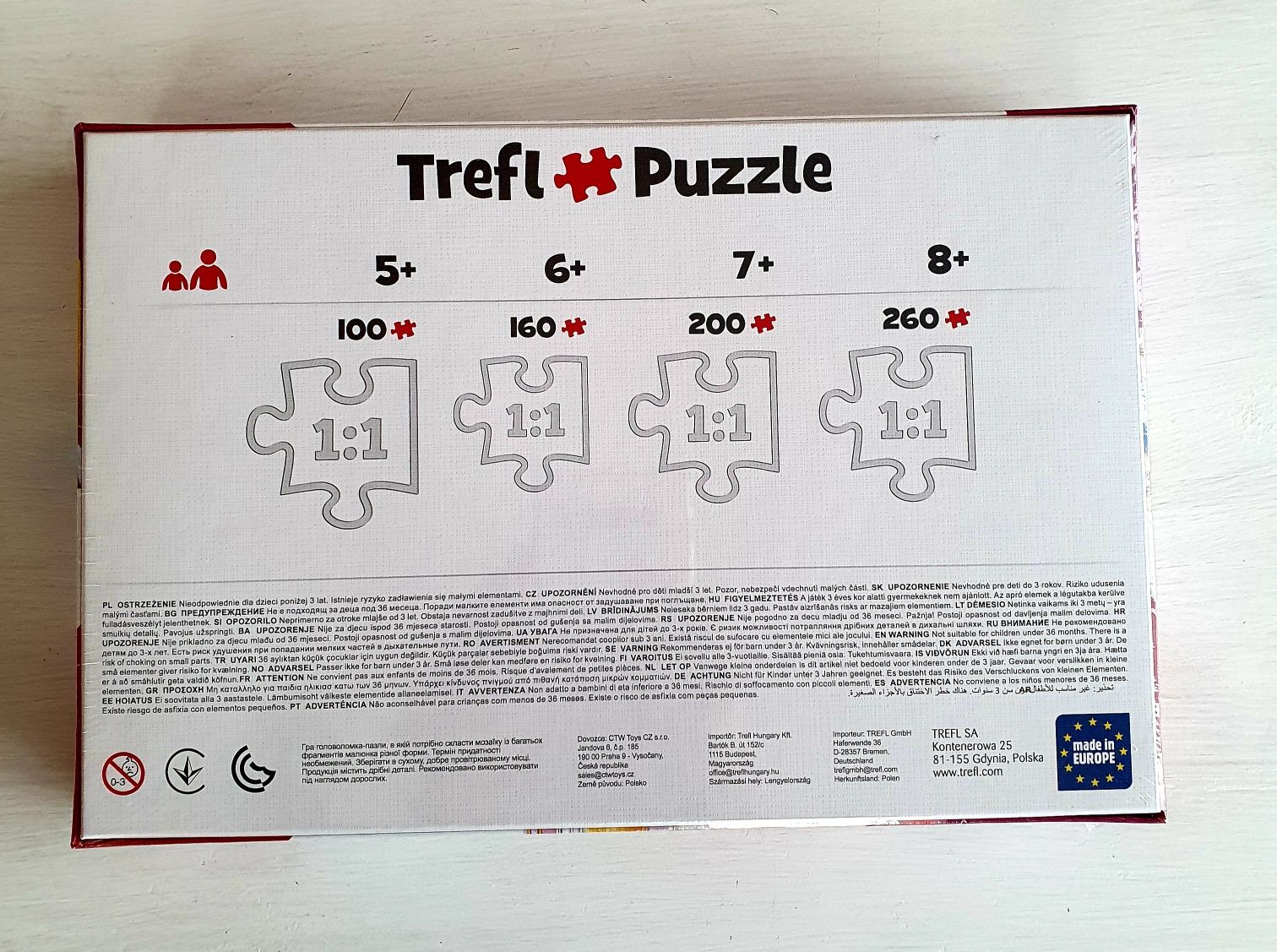 Nowe puzzle Trefl Disney Princess księżniczki 5+ 100 elementów