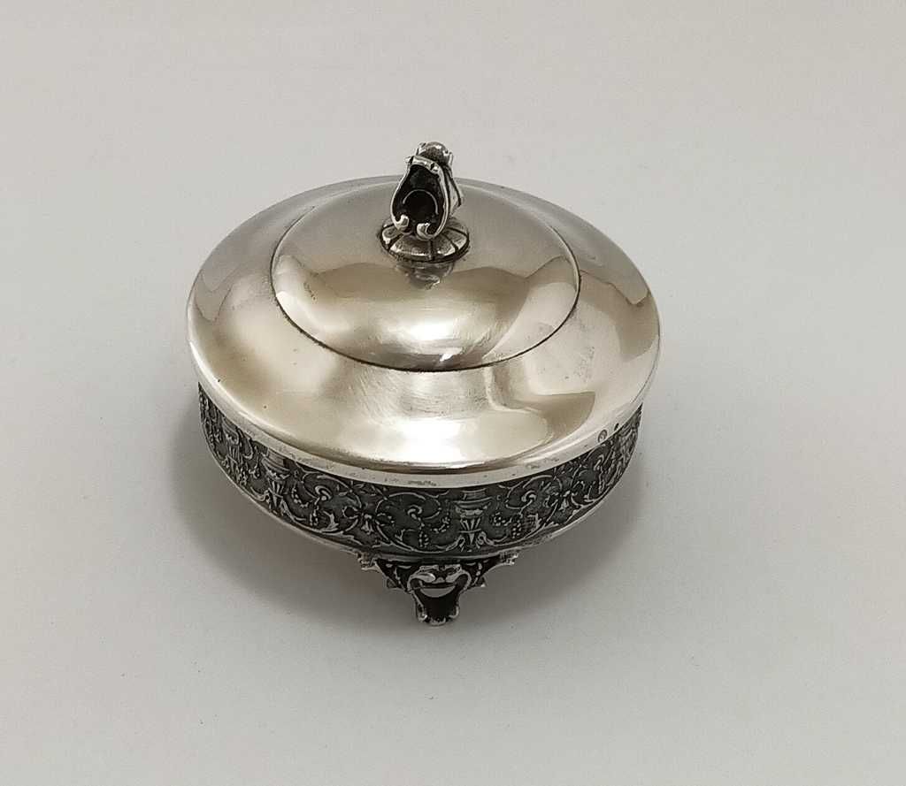 Srebrny pojemnik na biżuterię - Biamet  - Warmet z lat 70-tych