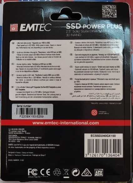 Disco SSD Interno Emtec X150 240GB