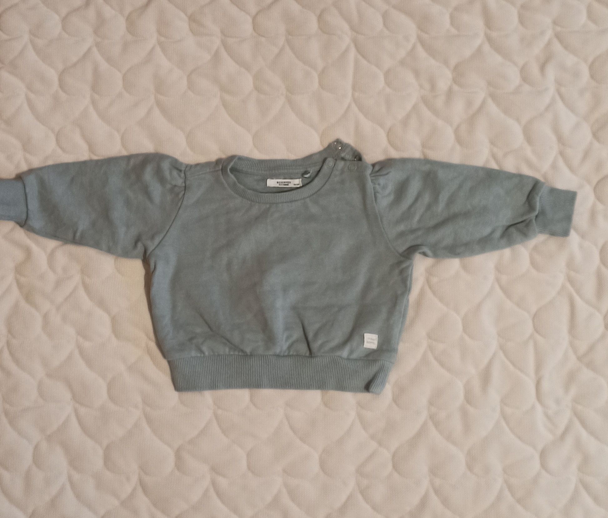 Bluza Reserved zielona turkusowa rozmiar  74